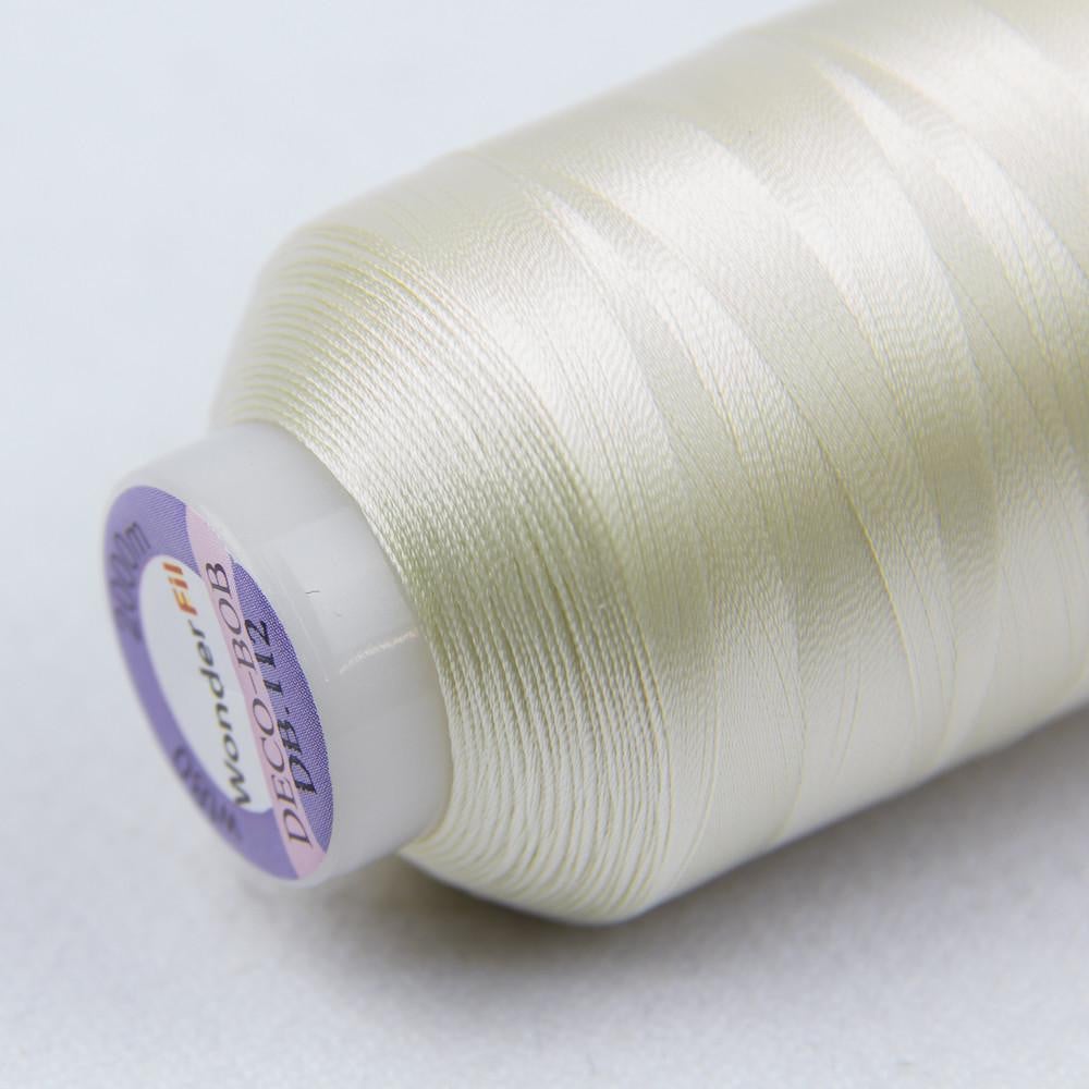 DB112 - DecoBob™ Cottonized Polyester Antique White Thread WonderFil