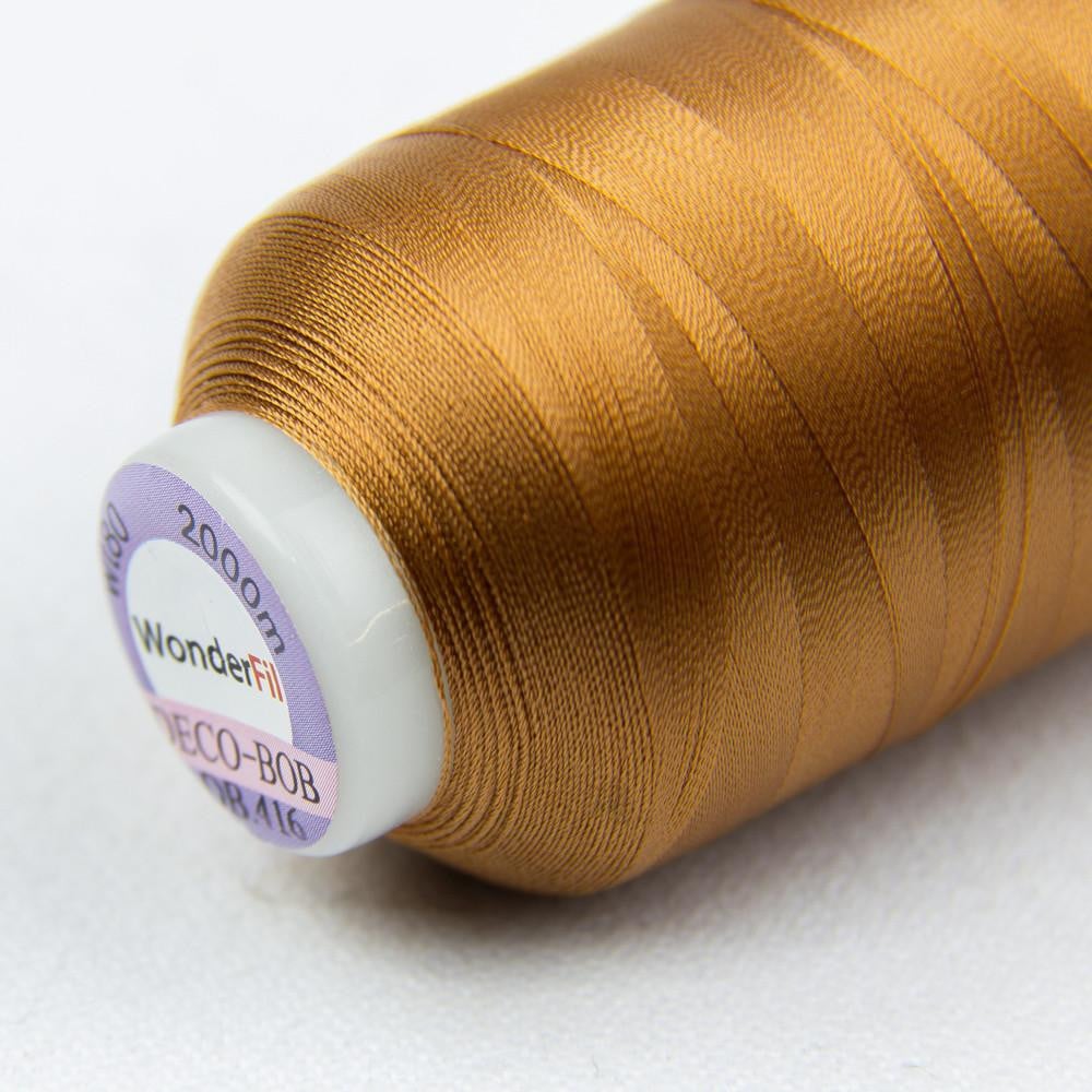 DB416 - DecoBob™ Cottonized Polyester Dark Copper Thread WonderFil