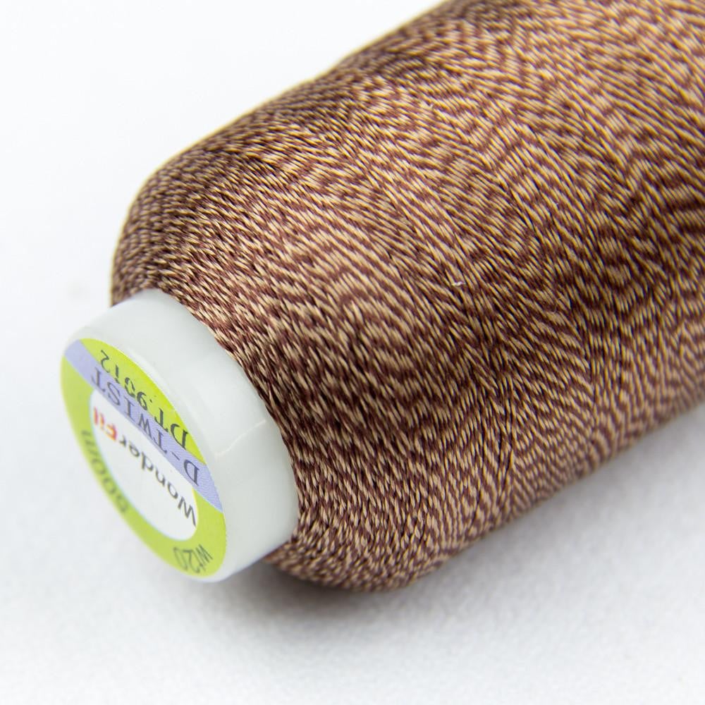 DT76 - D-Twist™ 20wt Rayon Brown Thread WonderFil