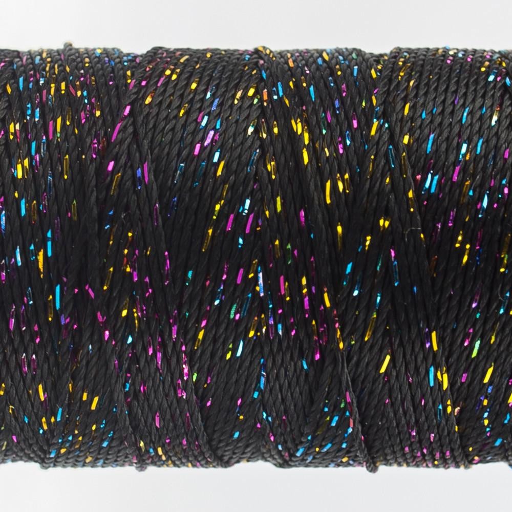 DZ160 - Dazzle™ Rayon and Metallic Black Multicolor Thread WonderFil