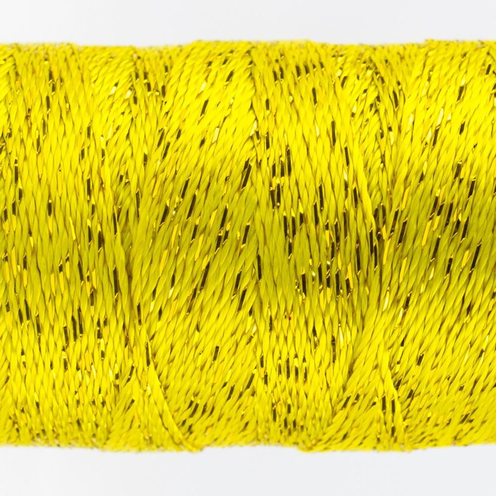 DZ938 - Dazzle™ Rayon and Metallic Lemon Yellow Thread WonderFil
