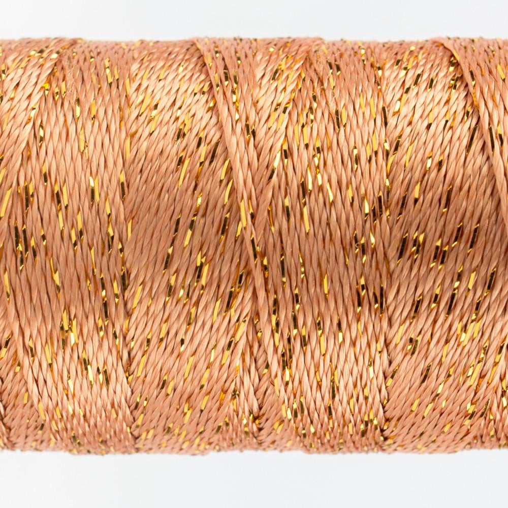 DZ984 - Dazzle™ Rayon and Metallic Dark Peach Thread WonderFil