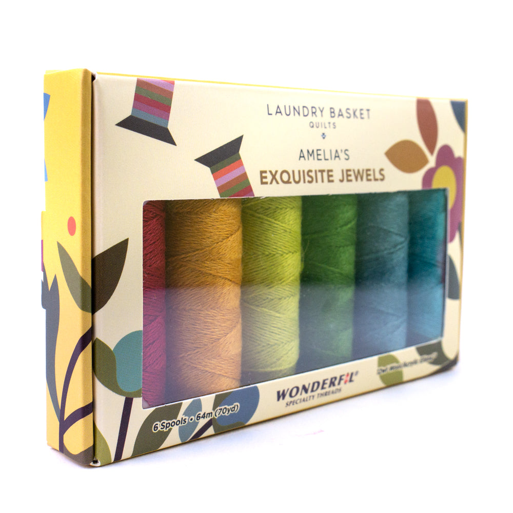Amelia's Exquisite Jewels by Edyta Sitar - Wool/Acrylic Thread Pack WonderFil Online EU