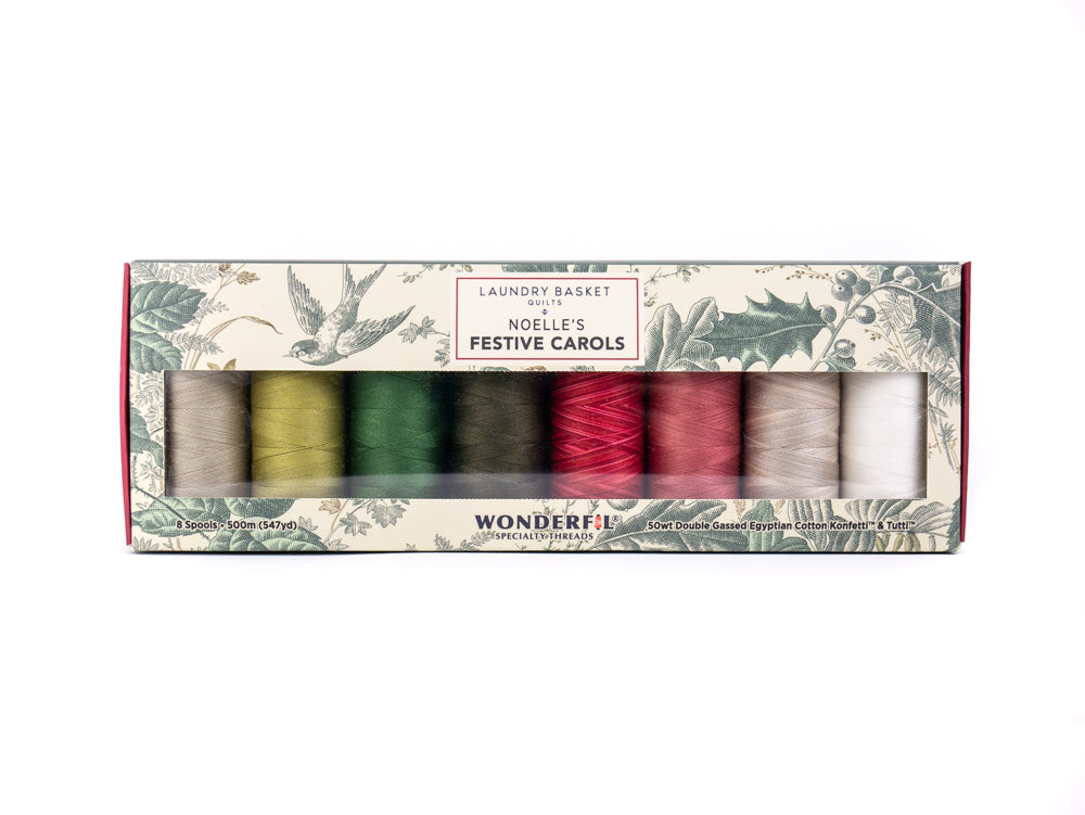 Noelle’s Festive Carols by Edyta Sitar - Egyptian Cotton Thread Pack WonderFil Online EU