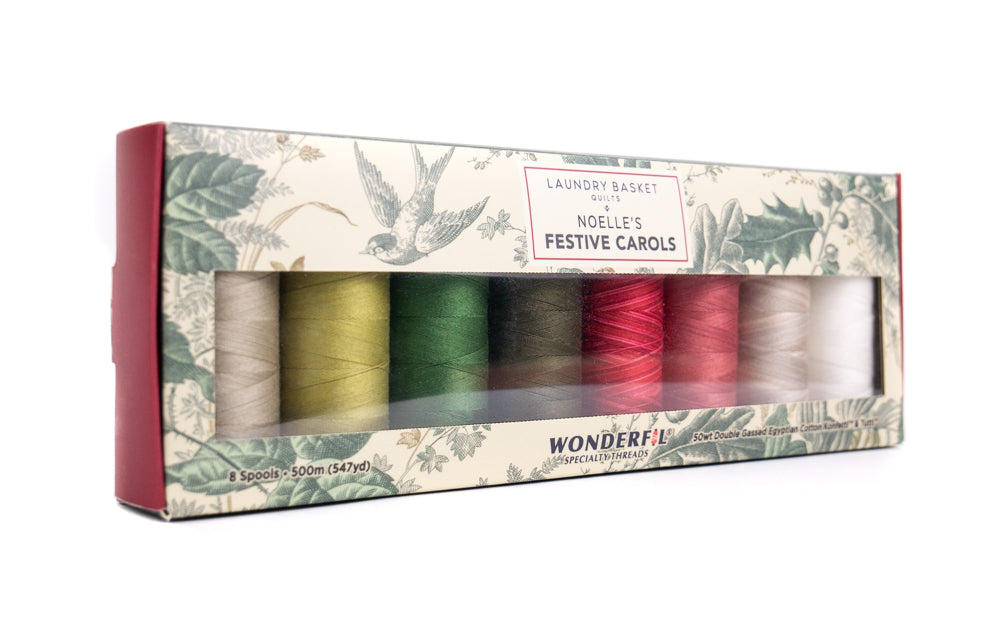 Noelle’s Festive Carols by Edyta Sitar - Egyptian Cotton Thread Pack WonderFil Online EU