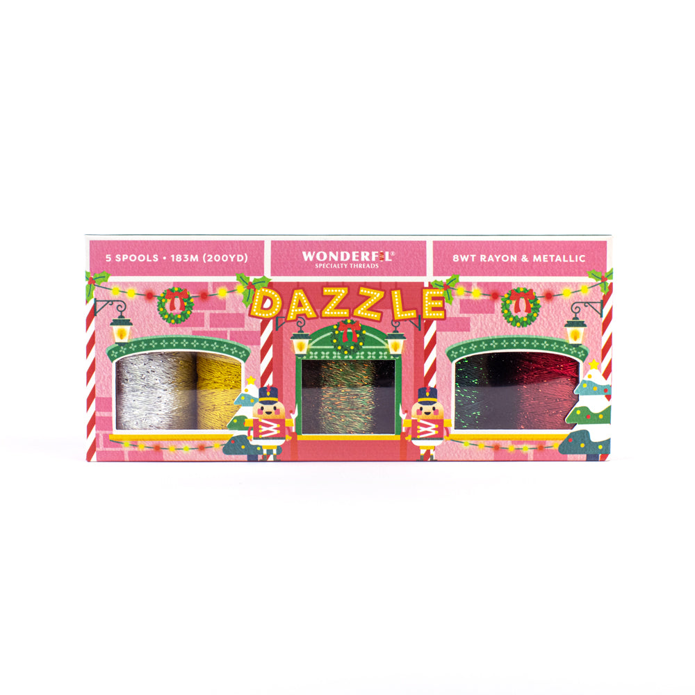 Dazzle™️ 8wt Rayon & Metallic Holiday Pack WonderFil Europe