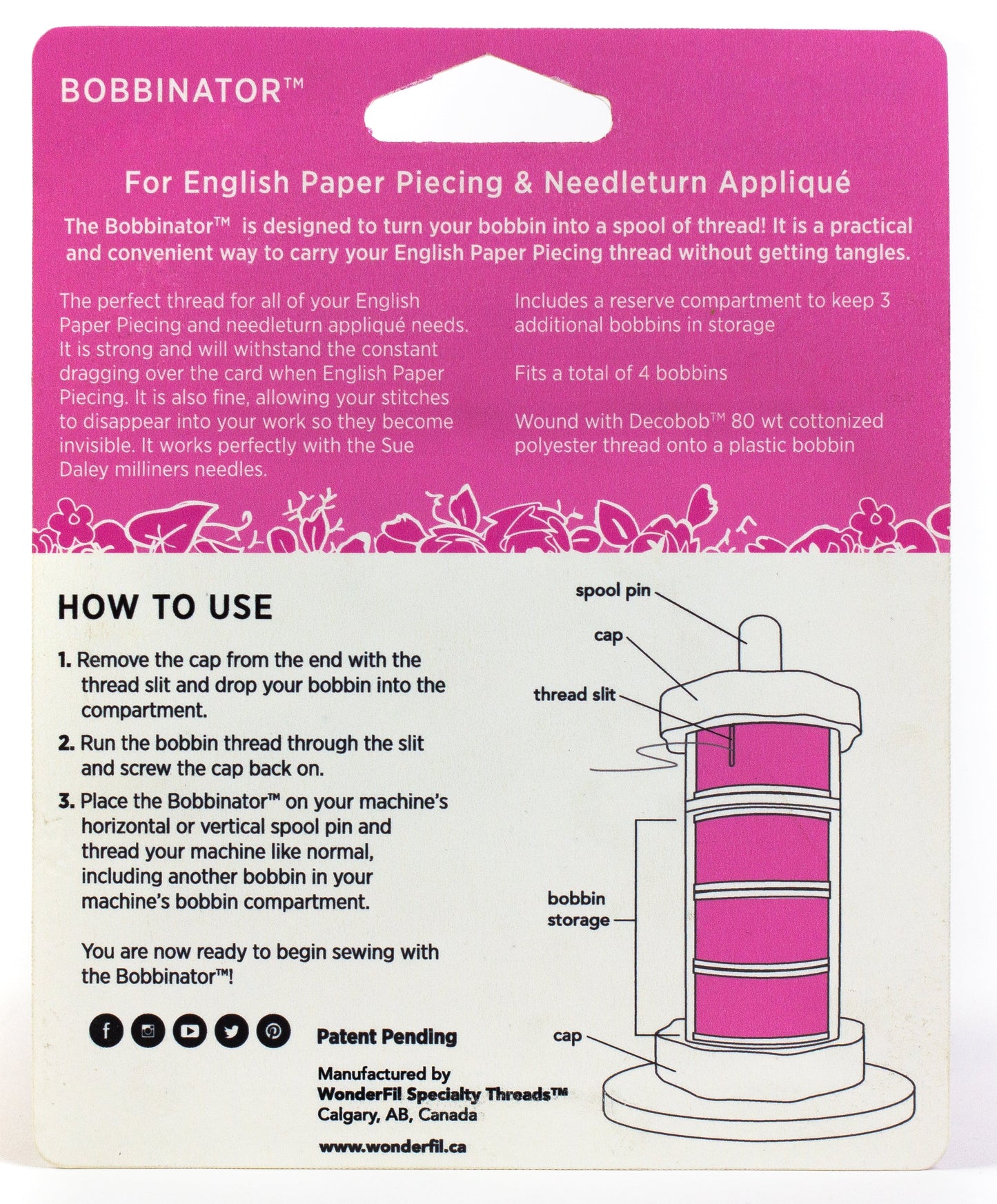 Sue Daley Bobbinator Pack WonderFil Online EU