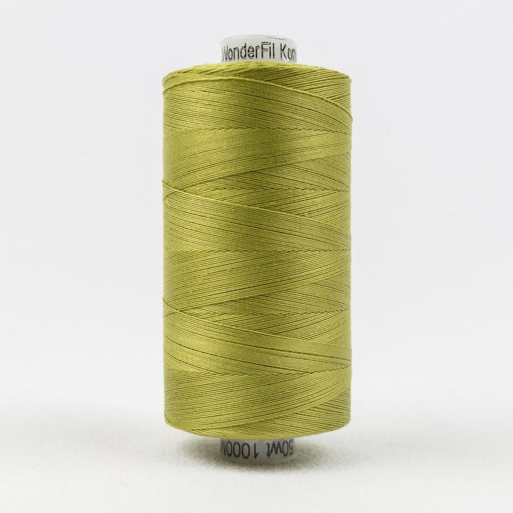 KT611 - Konfetti™ 50wt Egyptian Cotton Brass Green Thread WonderFil