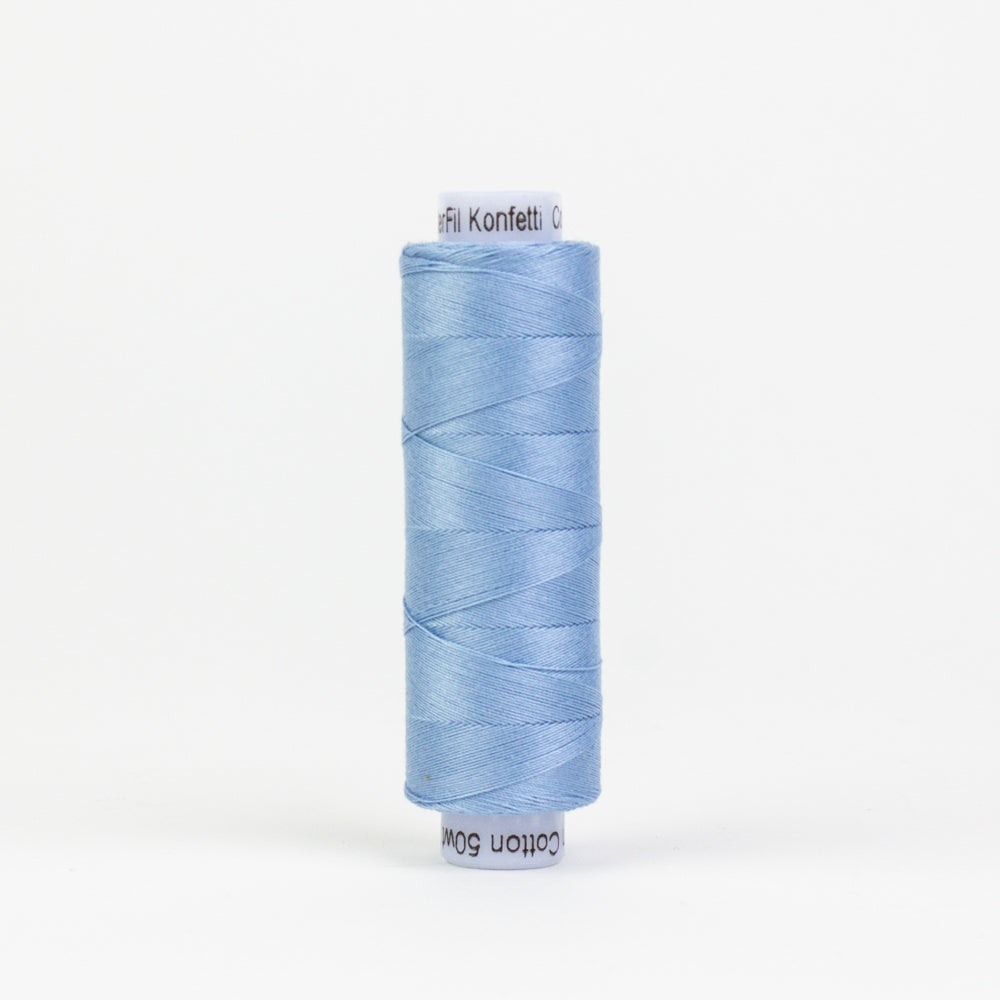 KT609 - Konfetti™ 50wt Egyptian Cotton Sky Blue Thread WonderFil