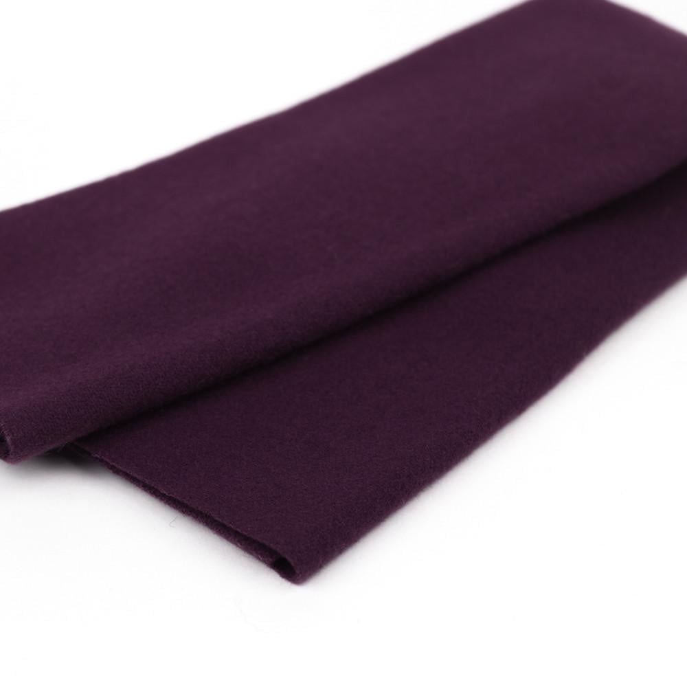 LN39 - Eggplant Merino Wool Fabric WonderFil