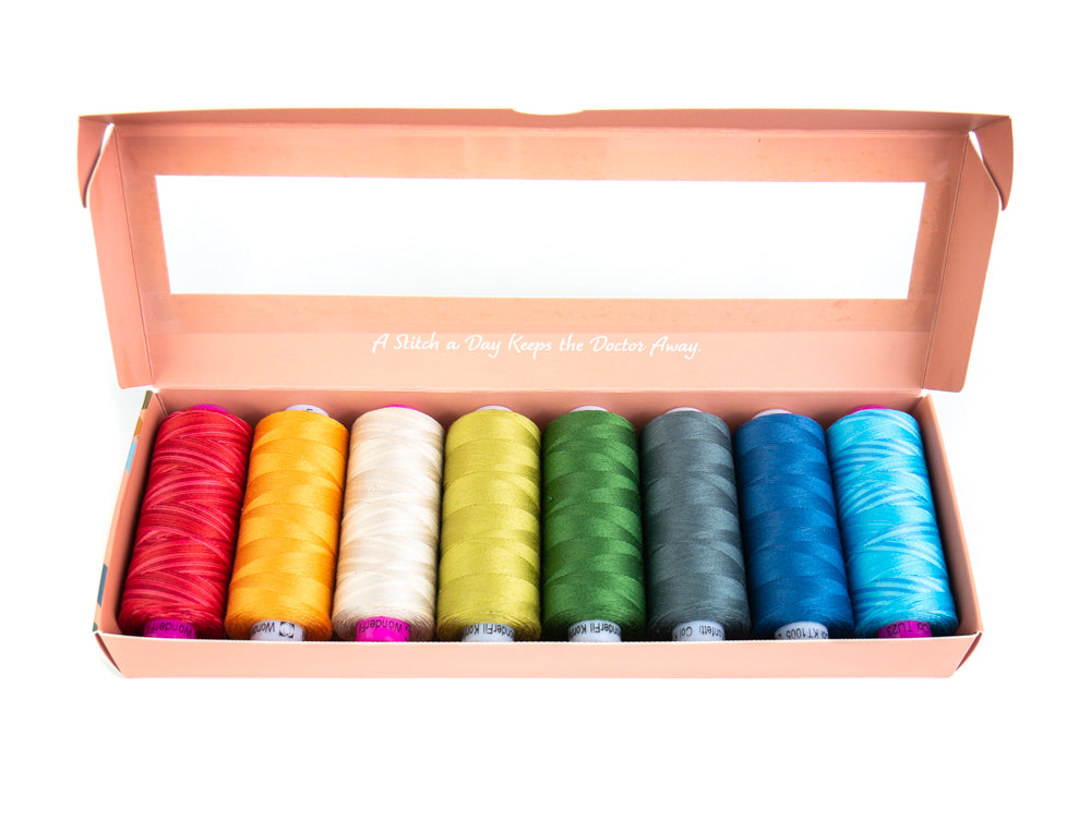 Darcy’s Modern Nouveau by Edyta Sitar - Egyptian Cotton Thread Pack WonderFil Online EU