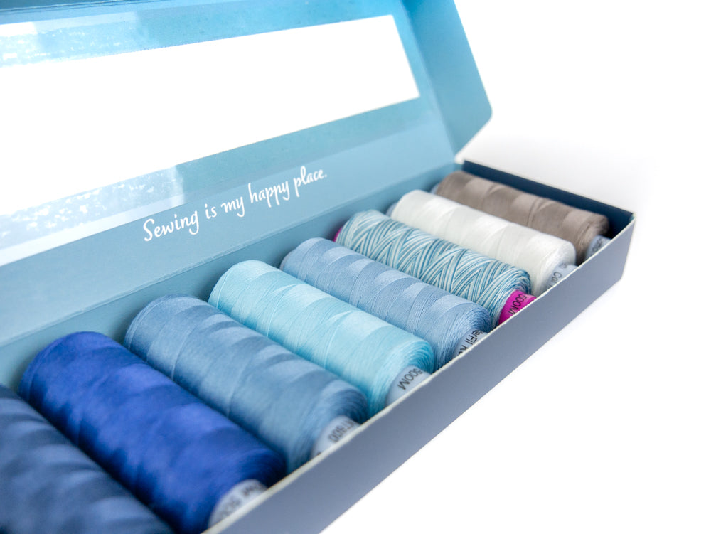 Diana’s Royal Blues by Edyta Sitar - Egyptian Cotton Thread Pack WonderFil Online EU