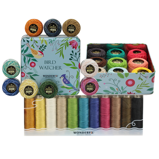 Bird Watcher - kit de patchwork en appliqué avec de la laine