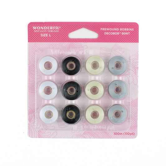 DBP - Prewound Bobbins 80wt - Basics WonderFil