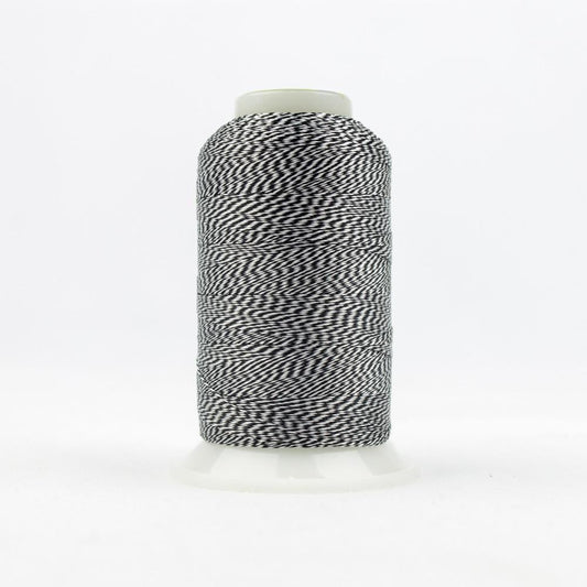 DT23 - D-Twist™ 20wt  Rayon Black White Thread WonderFil