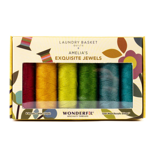 Amelia's Exquisite Jewels by Edyta Sitar - Wool/Acrylic Thread Pack WonderFil Online EU