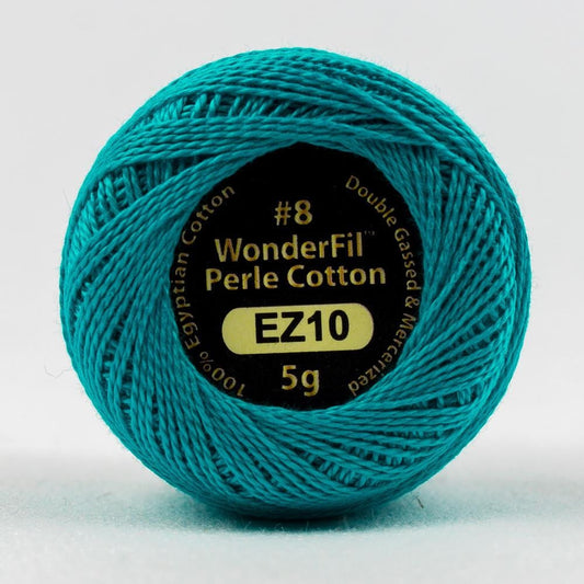 EL5G10 - Eleganza™ 8wt Egyptian Cotton Blue Lagoon Thread WonderFil