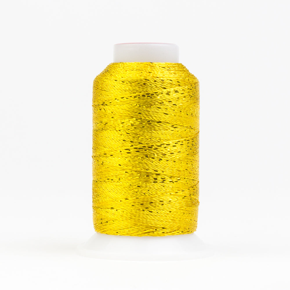 GM2118 - GlaMore™ 12wt Rayon and Metallic Sunny Yellow Thread WonderFil