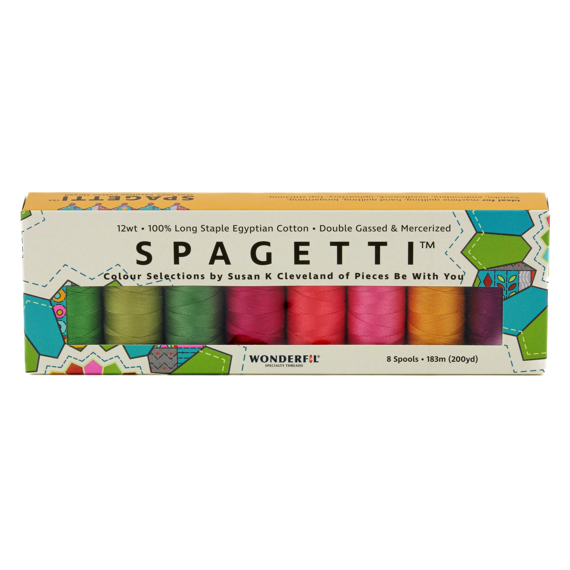 Spagetti™ Pack - 12wt Egyptian Cotton Thread WonderFil