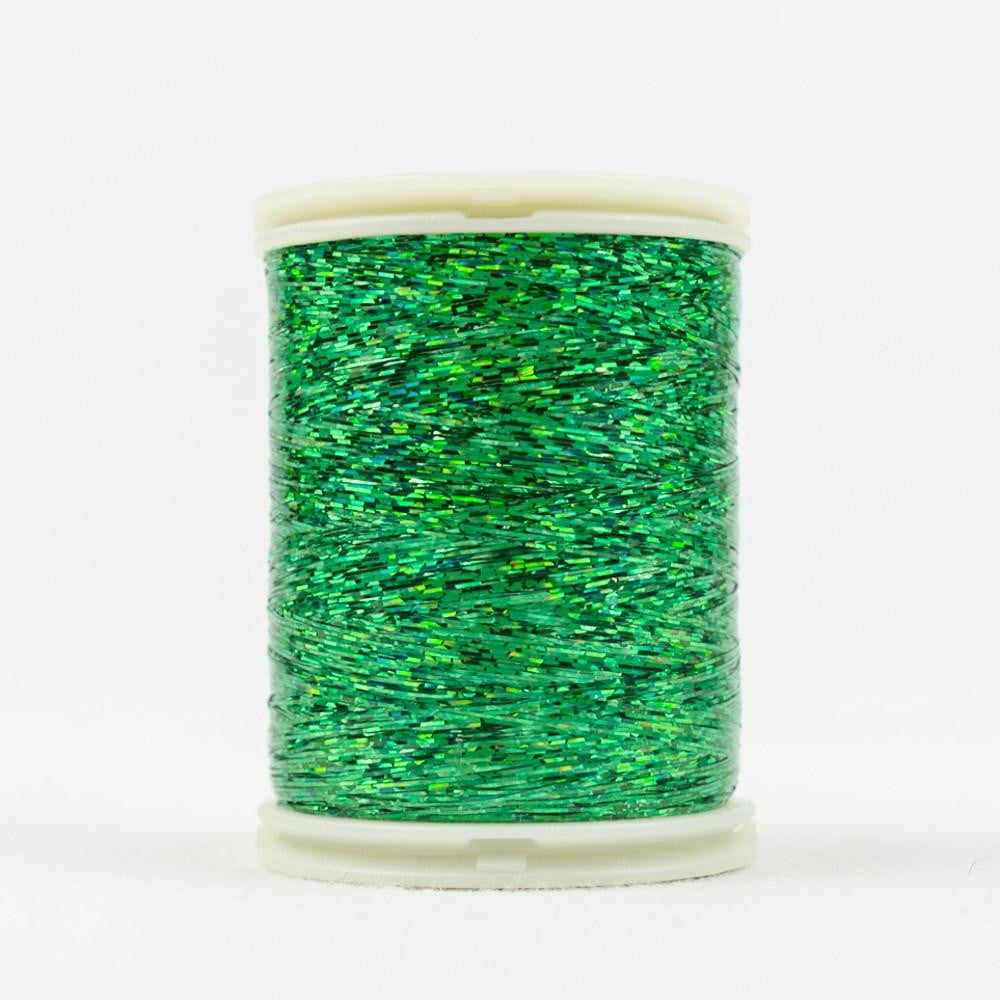 HC8156 - Hologram™ Polyester Slitted Green Thread WonderFil