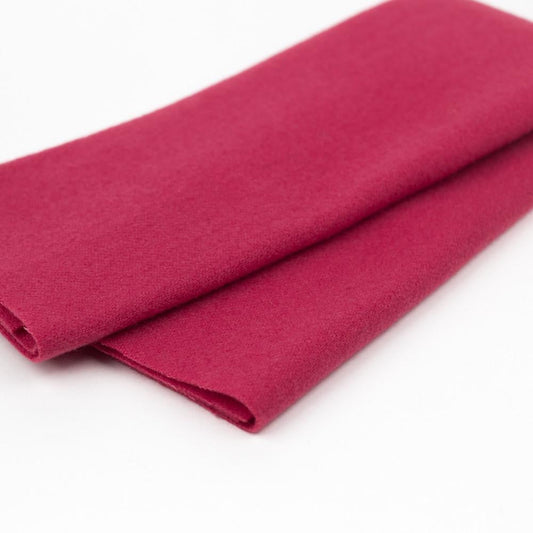 LN22 - Raspberry Merino Wool Fabric WonderFil