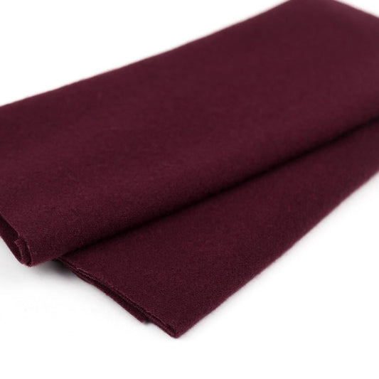 LN26 - Black Cherry Merino Wool Fabric WonderFil