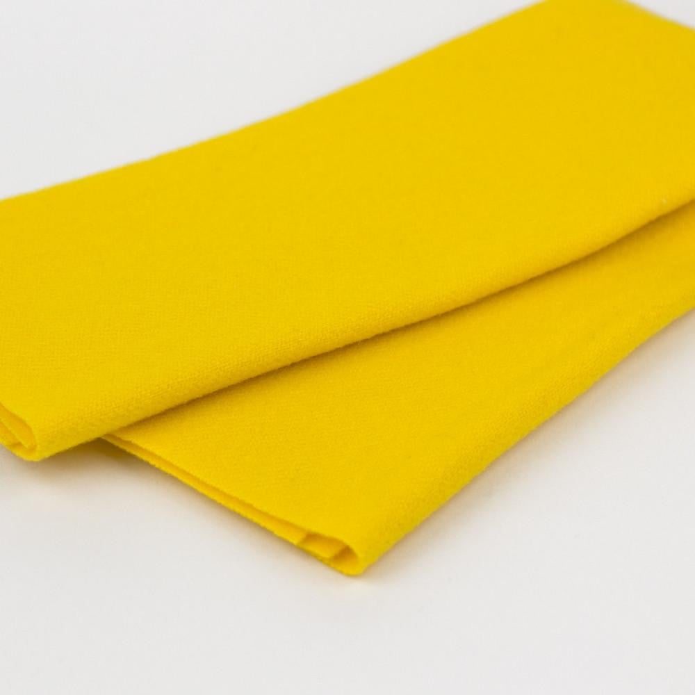 LN34 - Sun Yellow Merino Wool Fabric WonderFil