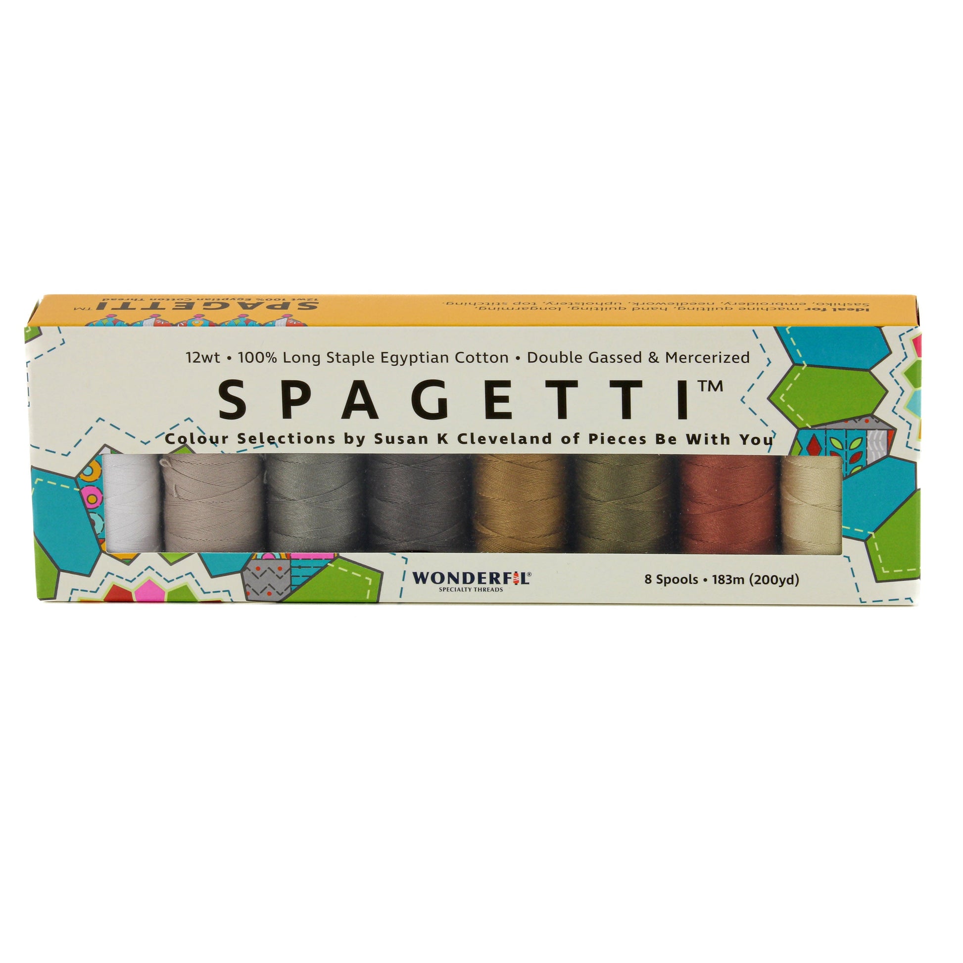 Spagetti™ Pack - 12wt Egyptian Cotton Thread WonderFil