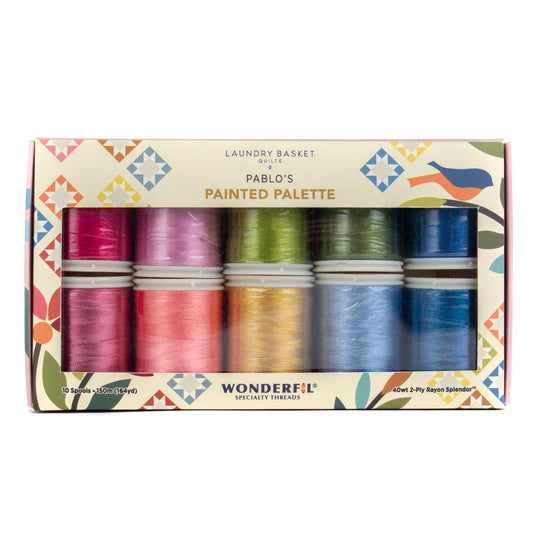 Pablo’s Painted Palette by Edyta Sitar - Rayon Thread Pack WonderFil Online EU