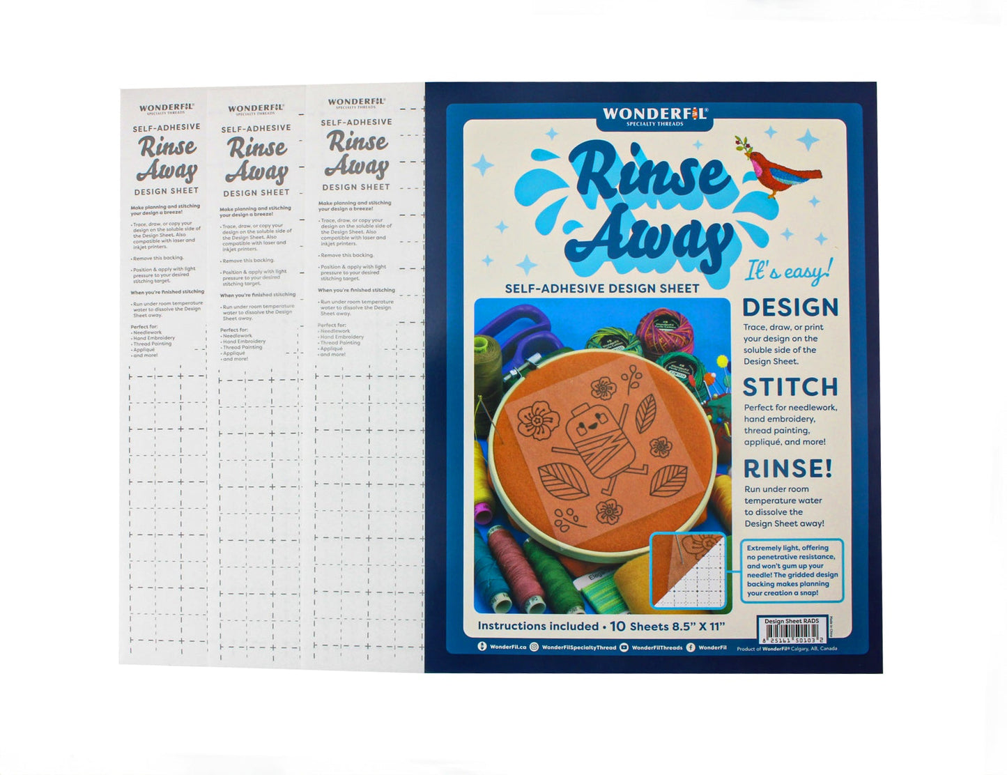 Rinse Away Design Sheet WonderFil Europe