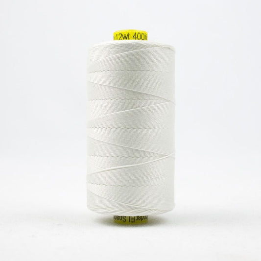 SP100 - Spagetti™ 12wt Egyptian Cotton White Thread WonderFil