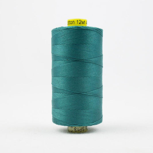 SP13 - Spagetti™ 12wt Egyptian Cotton Deep Ocean Green Blue Thread WonderFil