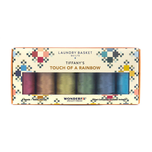 Tiffany’s Touch of a Rainbow by Edyta Sitar - Invisible Thread Pack WonderFil Online EU